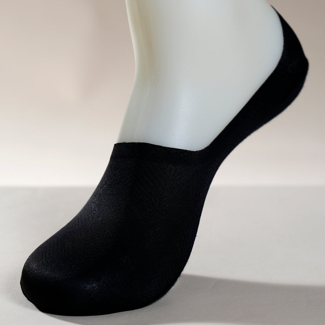 JACQUARD THREAD NO-SHOW SOCKS
